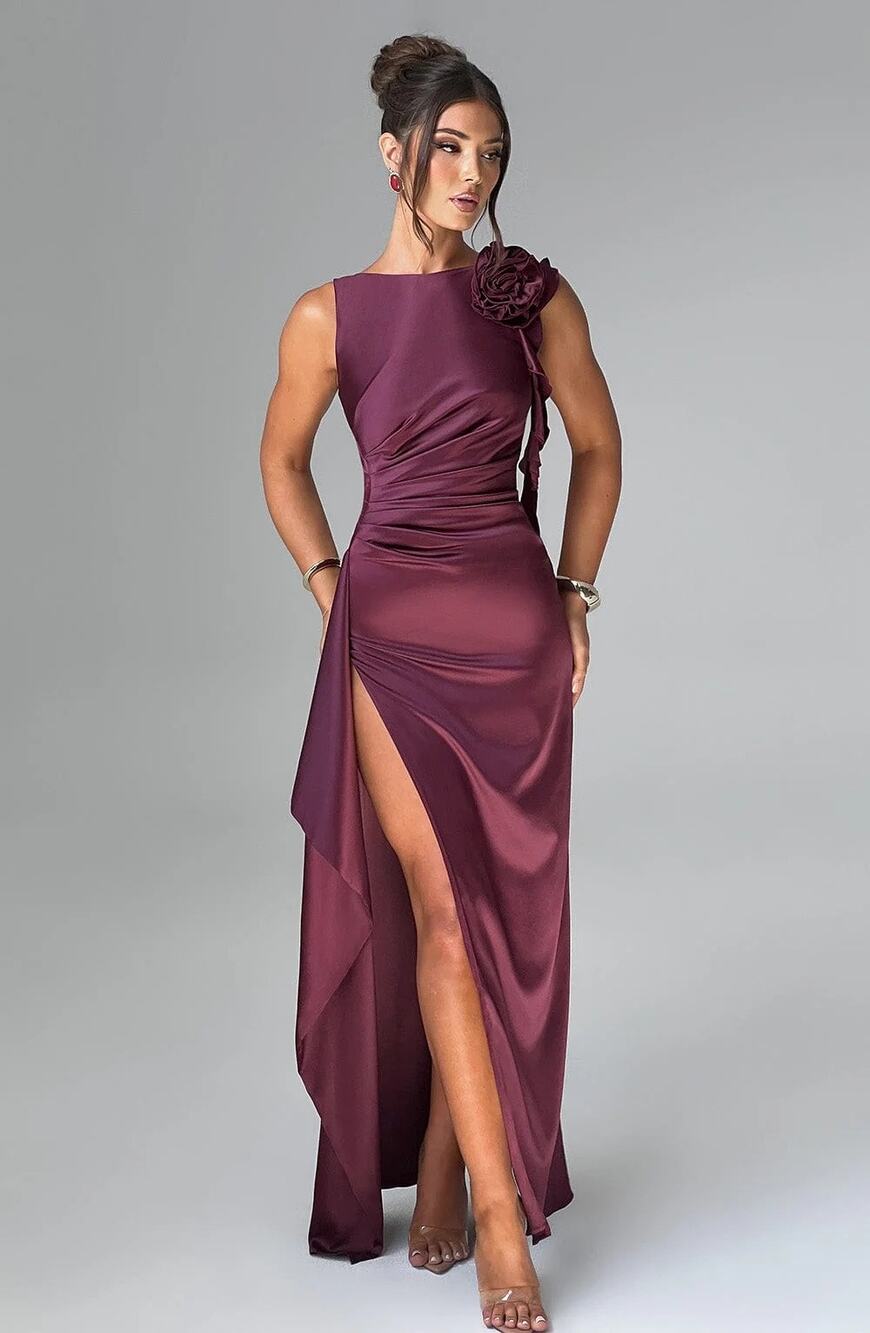Babyboo Peggy Maxi Dress in Cherry Lacquer Size XL